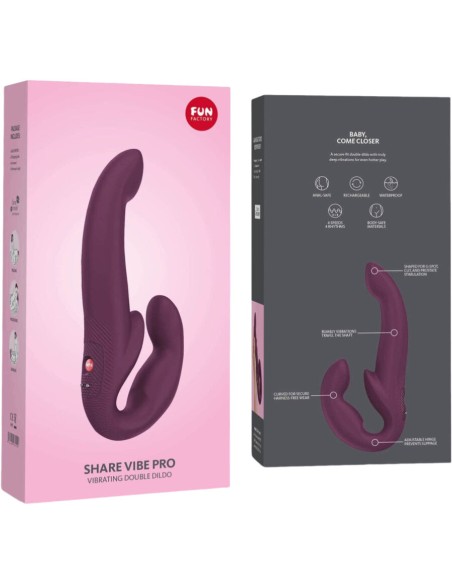 FUN FACTORY - SHARE VIBE PRO VIBRADOR DOBLE GRANATE
