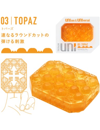 TENGA - UNI TOPAZ MASTURBADOR DEDAL