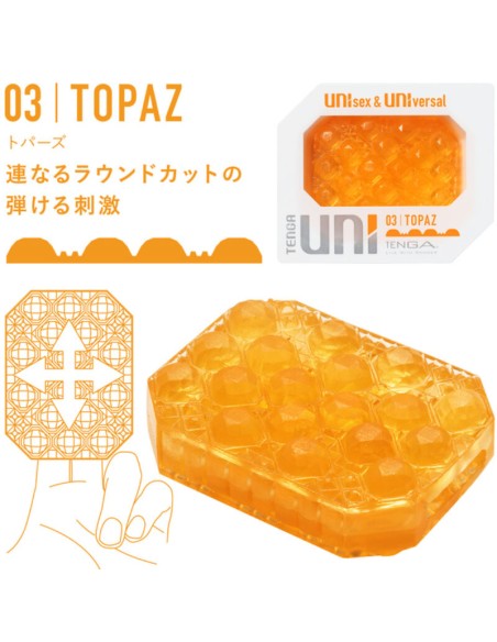 TENGA - UNI TOPAZ MASTURBADOR DEDAL