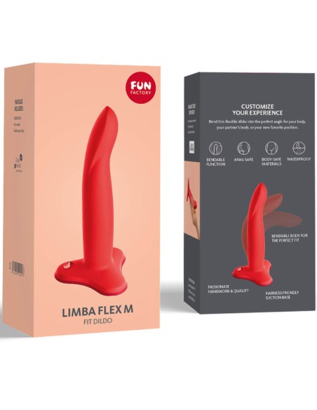 FUN FACTORY - LIMBA CONSOLADOR FLEXIBLE ROJO TALLA M