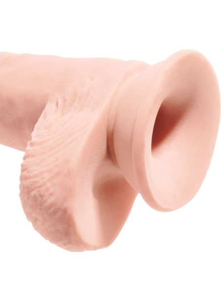 KING COCK - PENE REALÍSTICO CON TESTÍCULOS 19.4 CM NATURAL
