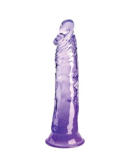 KING COCK - CLEAR REALISTIC PENIS 19.7 CM PURPLE