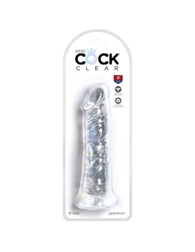 KING COCK - CLEAR REALISTIC PENIS 19.7 CM...