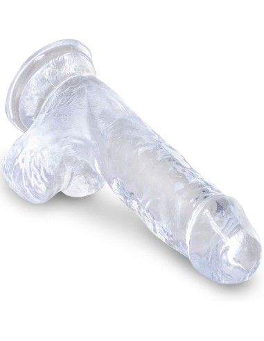 KING COCK - CLEAR REALISTIC PENIS WITH BALLS...