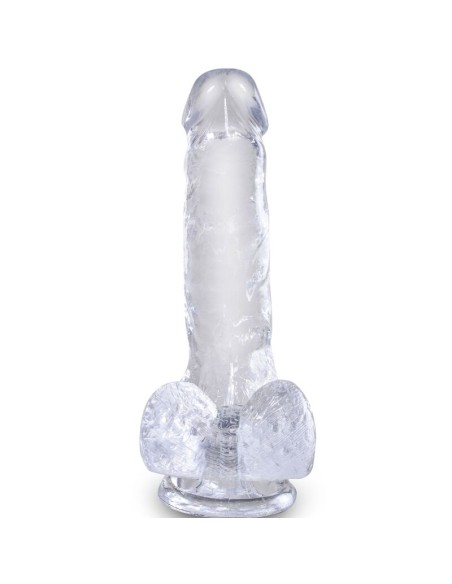 KING COCK - CLEAR REALISTIC PENIS WITH BALLS 13.5 CM TRANSPARENT