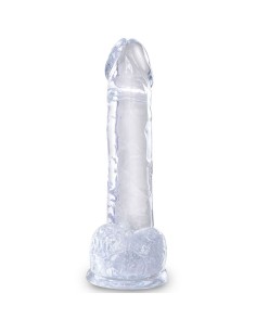 KING COCK - CLEAR REALISTIC PENIS WITH BALLS 15.2 CM... 2