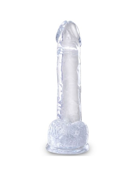 KING COCK - CLEAR REALISTIC PENIS WITH BALLS 15.2 CM TRANSPARENT