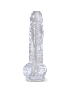 KING COCK - CLEAR REALISTIC PENIS WITH BALLS 16.5 CM... 2