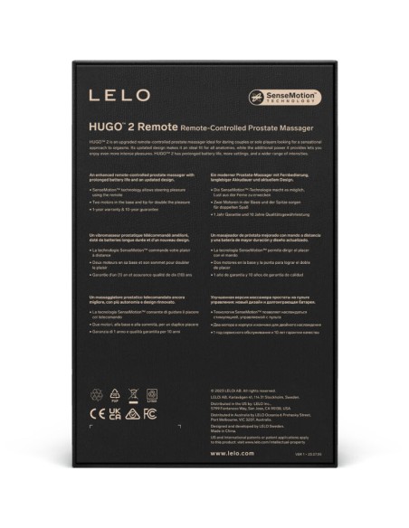 LELO - HUGO 2 MASAJEADOR DE PROSTATA CONTROL REMOTO VERDE