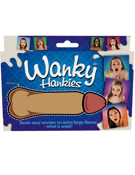 SPENCER  FLEETWOOD - WANKY HANKIES 7 EXTRA LARGE WOMEN'S HANDKERCHIEFS