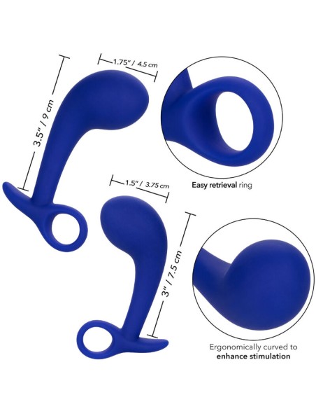 CALEXOTICS - ADMIRAL SET 2 PLUG ANAL AZUL