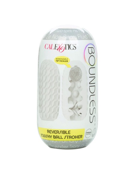 CALEXOTICS - BOUNDLESS REVERSIBLE SQUISHY BALL STROKE YELLOW
