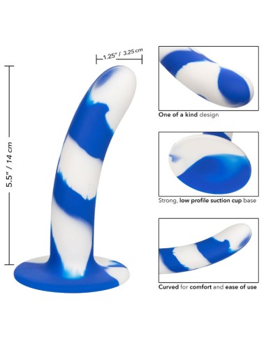 CALEXOTICS - ADMIRAL SWIRL DILDO FLEXIBLE