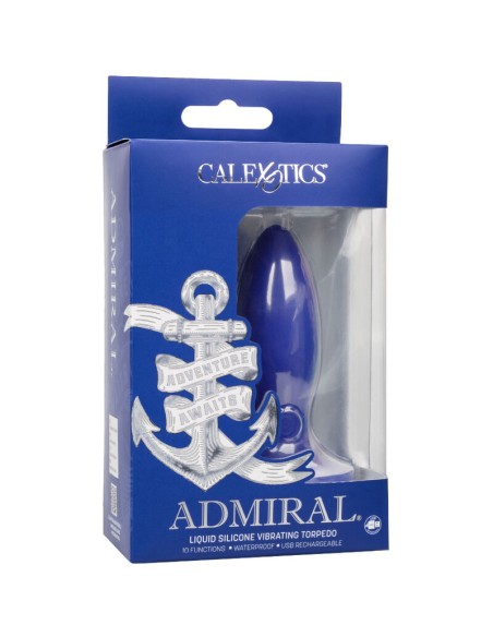 CALEXOTICS - ADMIRAL TORPEDO PLUG ANAL VIBRADOR AZUL