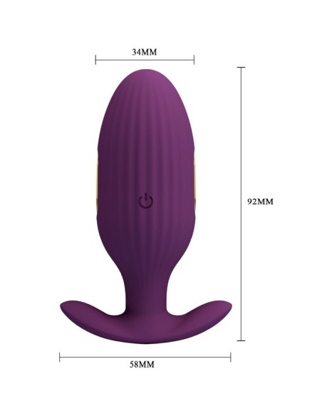 PRETTY LOVE - JEFFERSON APP CONTROLLED ANAL PLUG PURPLE