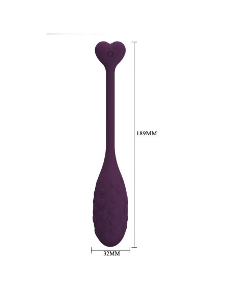 PRETTY LOVE - FISHERMAN APP CONTROLLED  VIBRATING EGG LILA