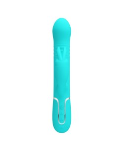 PRETTY LOVE - COALE RABBIT VIBRATOR PEARLS AQUA GREEN 2