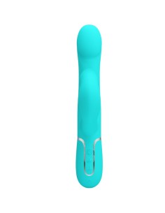 PRETTY LOVE - RABBIT VIBRATOR PEARLS AQUA GREEN 2