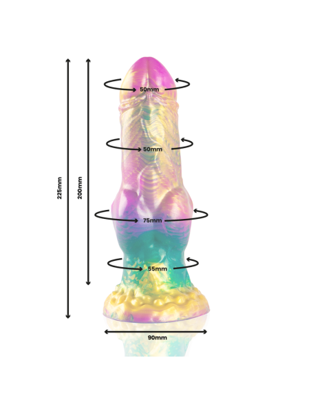 EPIC - IRIS DILDO WITH RAINBOW TESTICLES OF PLEASURE