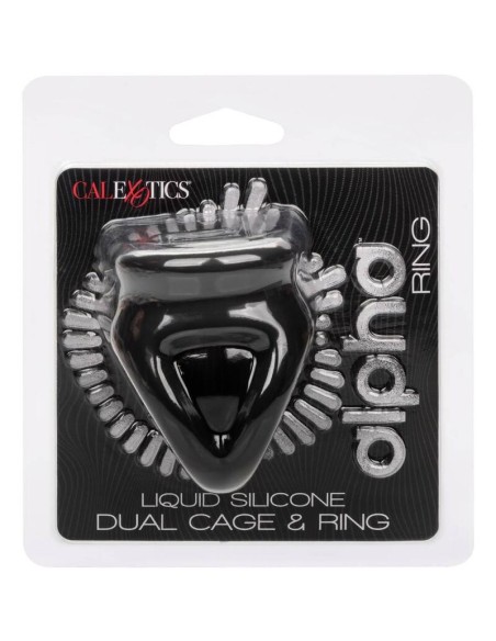 CALEXOTICS - ALPHA DUAL CAGE RING BLACK