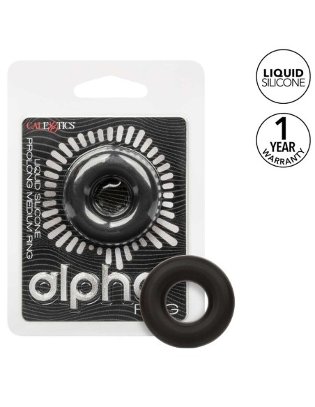 CALEXOTICS - ALPHA PROLONG MEDIUM RING BLACK