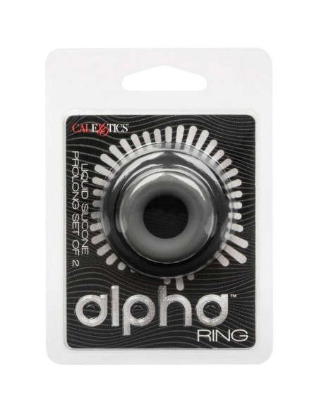 CALEXOTICS - ALPHA PROLONG SET OF 2 RING GREY