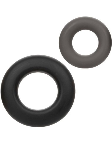 CALEXOTICS - ALPHA PROLONG SET OF 2 RING GREY