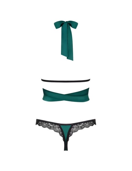 OBSESSIVE - SENSUELIA SET DOS PIEZAS VERDE L/XL