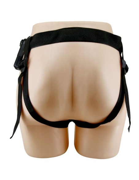PRETTY LOVE - STARKS HARNESS BRIEFS MULTI-SPEED VIBRATION DILDO 17,5 CM LIGHT BROWN