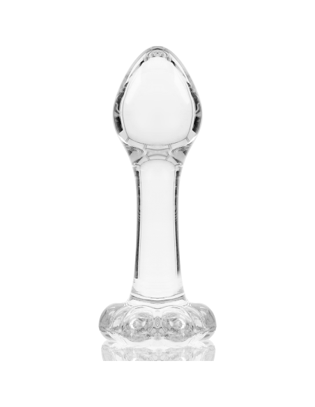 NEBULA SERIES BY IBIZA - MODELO 2 PLUG CRISTAL BOROSILICATO TRANSPARENTE 11 CM -O- 3.5 CM
