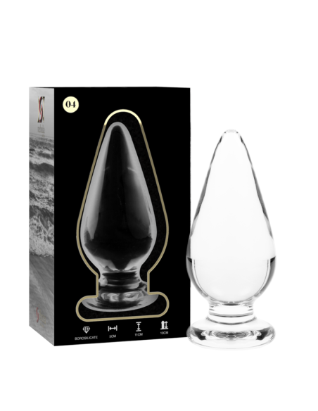 NEBULA SERIES BY IBIZA - MODELO 4 PLUG CRISTAL BOROSILICATO TRANSPARENTE 11 CM -O- 5 CM
