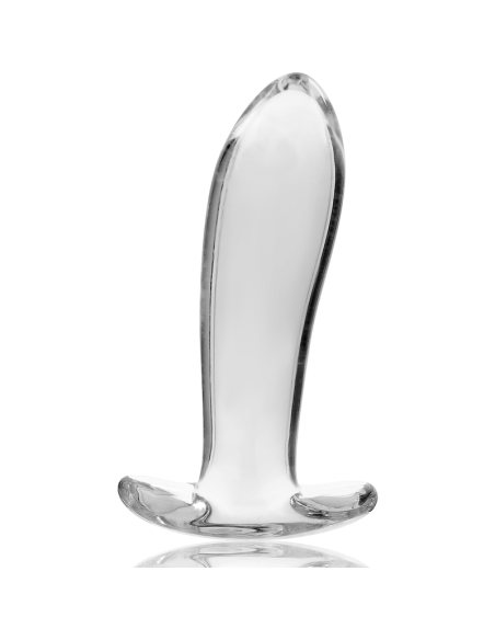 NEBULA SERIES BY IBIZA - MODELO 5 PLUG CRISTAL BOROSILICATO TRANSPARENTE 12.5 CM -O- 3.5 CM