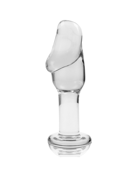 NEBULA SERIES BY IBIZA - MODELO 6 PLUG CRISTAL BOROSILICATO TRANSPARENTE 12.5 CM -O- 4 CM