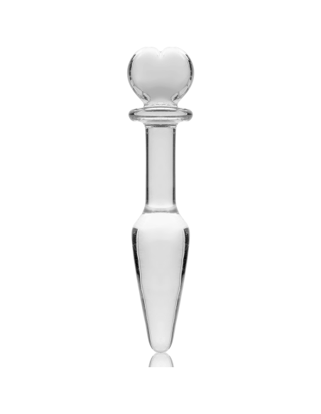 NEBULA SERIES BY IBIZA - MODELO 7 PLUG CRISTAL BOROSILICATO TRANSPARENTE 13.5 CM -O- 3 CM