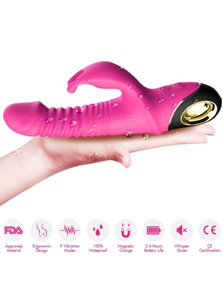 ARMONY - ZING DILDO VIBRATOR RABBIT FUCHSIA