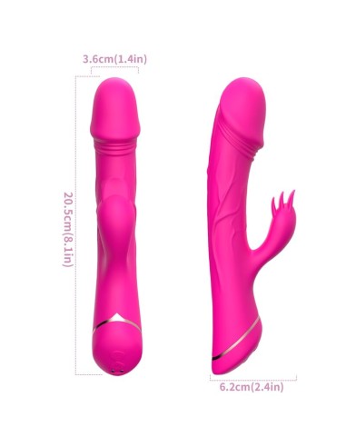 ARMONY - DILDO VIBRATOR RABBIT SILICONE FUCHSIA