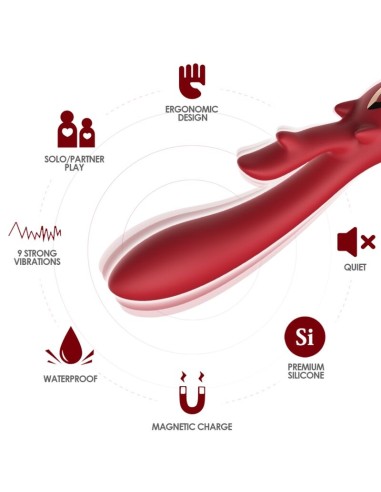 ARMONY - ELK VIBRATOR RABBIT CURVED RED