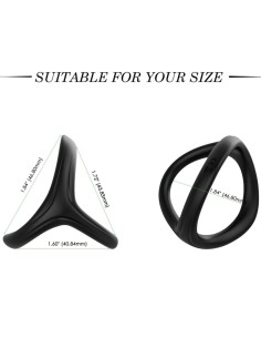 ARMONY - TRESOR DOUBLE SILICONE RING BLACK 2
