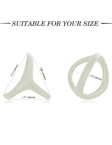 ARMONY - TRESOR DOUBLE SILICONE RING LUMINOUS