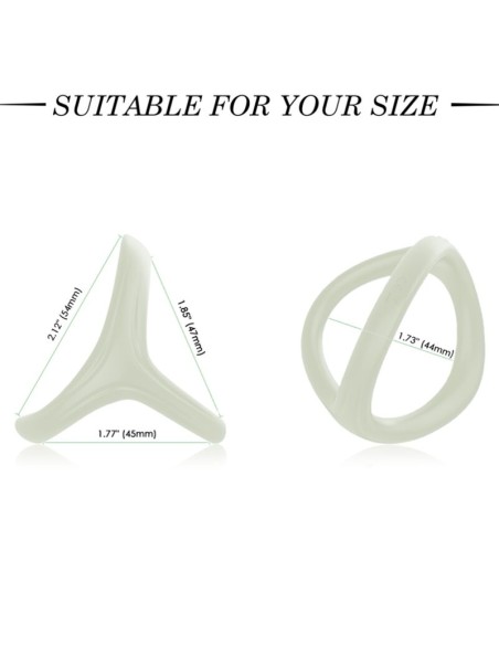 ARMONY - TRESOR DOUBLE SILICONE RING LUMINOUS