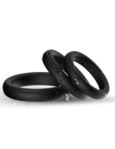 ARMONY - TRIPLE SILICONE RING BLACK 2