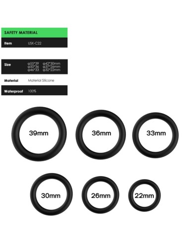 ARMONY - RINGS SILICONE BLACK