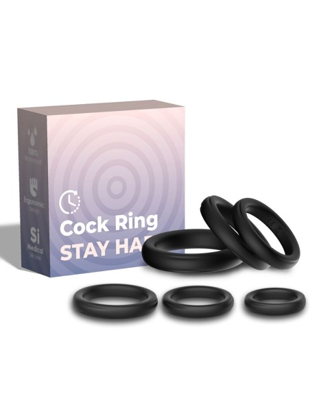 ARMONY - LOCK RINGS SILICONE BLACK