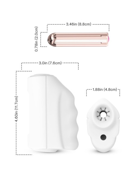 ARMONY - MASTER MASTURBATOR  VIBRADOR BLANCO