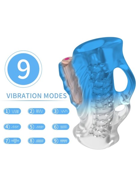 ARMONY - MASTURBATOR FINGER  VIBRATOR BLUE GRADIENT