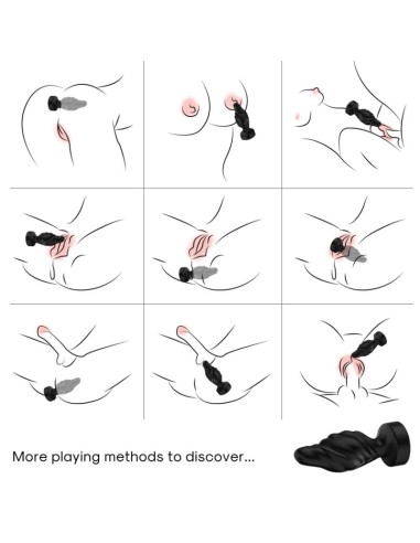 ARMONY - VIBRATOR  ANAL PLUG REMOTE CONTROL BLACK
