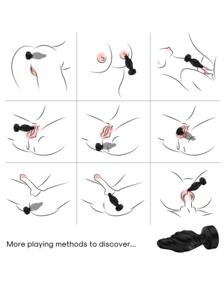ARMONY - VIBRATOR  ANAL PLUG REMOTE CONTROL BLACK