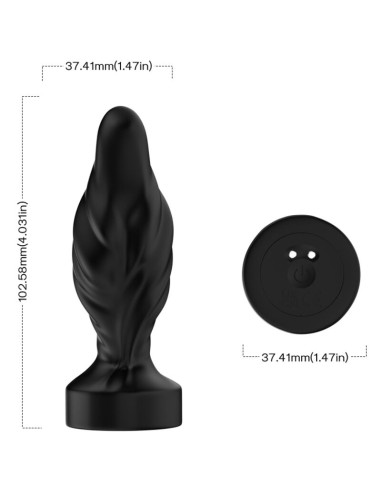 ARMONY - VIBRATOR  ANAL PLUG REMOTE CONTROL BLACK
