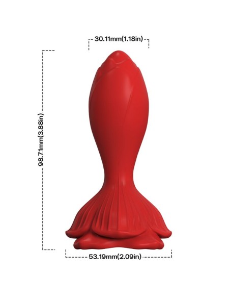 ARMONY - PINK VIBRATOR  ANAL PLUG SMALL REMOTE CONTROL RED
