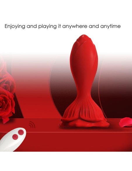 ARMONY - PINK VIBRATOR  ANAL PLUG SMALL REMOTE CONTROL RED